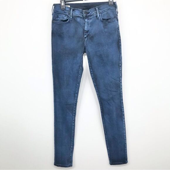 True Religion HALLE Medium Wash Denim Mid Rise Skinny Jeans - Picture 1 of 16